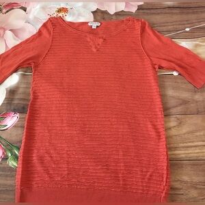 A Pea In The Pod Orange Maternity Sweater